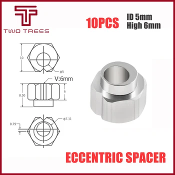 

10pcs 6mm Eccentric Spacer apply V-Slot rail V-Wheels for Reprap 3D printer OX/Shapeoko CNC DIY parts print printed