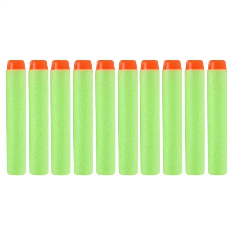 100 шт для пуль Nerf, мягкие пули с полым отверстием, пули для пуль Nerf серии бластеров, 7,2 см, запасная игрушка дартс, рождественский подарок для детей