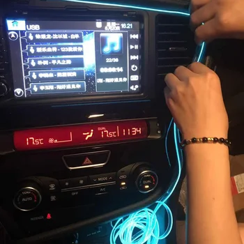 

Car Atmosphere Lights EL Neon Wire Strip Auto Interior Decorative for Opel Astra VAUXHALL MOKKA Zafira Insignia Vectra Antara