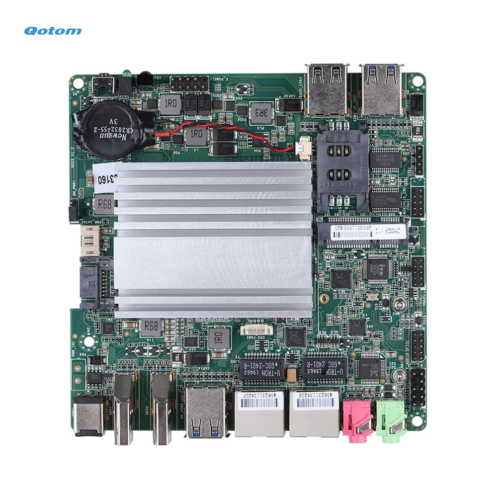 Qotom мини itx материнская плата Q3160G2 P с Celeron J3160/N3160 процессор quad core до 2 24 ГГц|mini