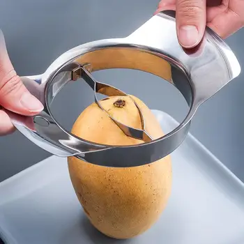 

1Pc Mango Cutter Kitchen Gadgets Stainless Fruit Core Seed Remover Chopper Mango Cutter Pitter Kitchen Tool Kitchen Accessories