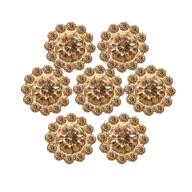 100 Claw Cup Glass Rhinestones Strass Shiny Crystals Stones Trim Gold Base Sew on Rhinestones For Clothes DIY Sewing Accessories