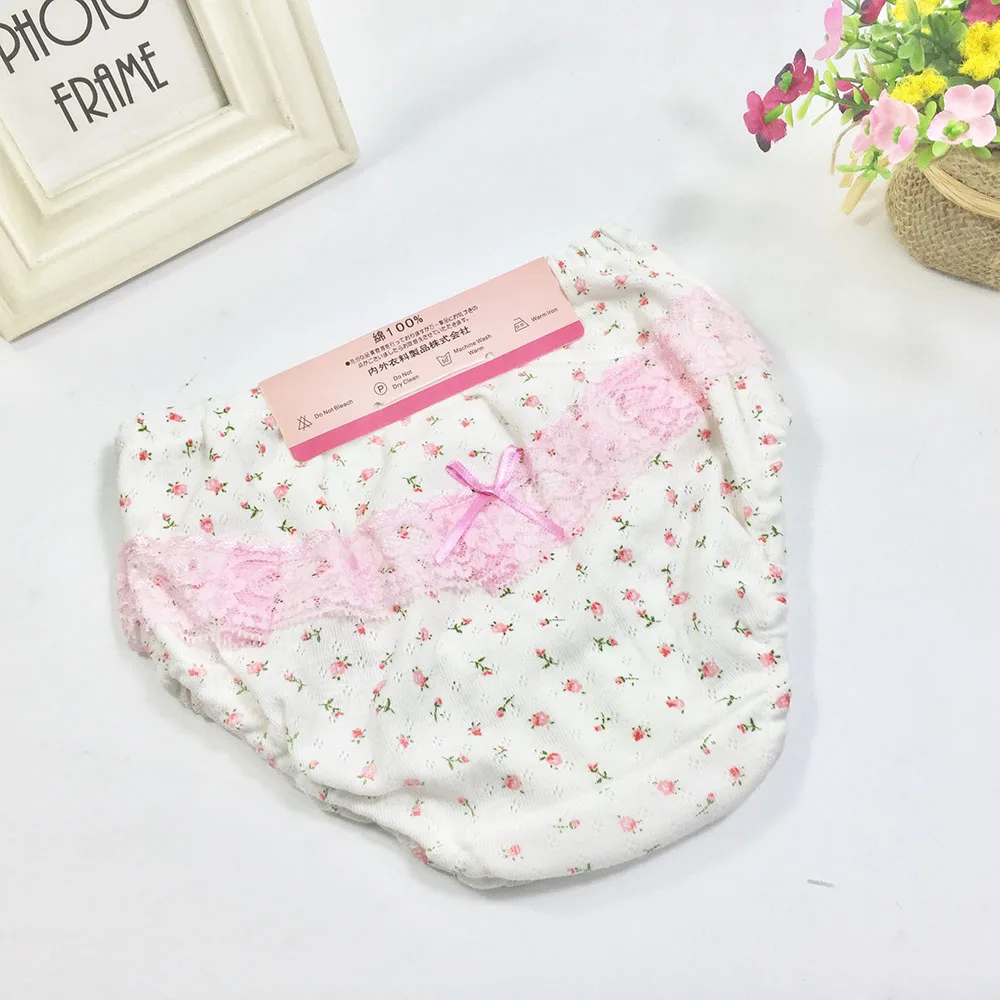 2 pcs/set Baby Underwear Cotton Ruffled Bow Girl Panties Newborn Baby Girl Shorts Underwear 0-2 Years baby cotton panties baby cotton bloomers