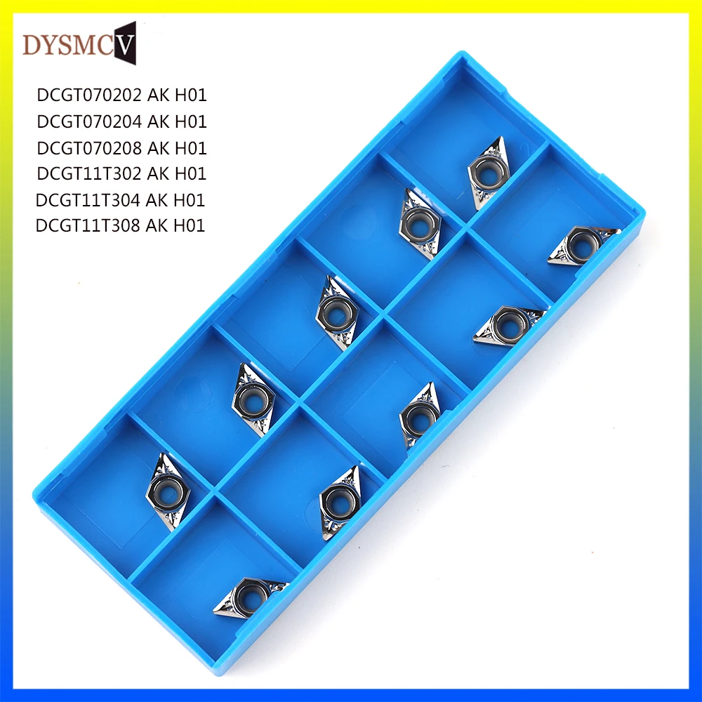 

Sale DCGT11T302 AK H01 DCGT 11T308 DCGT070204 DCGT Aluminum Turning Inserts Carbide Blade cnc Lathe Cutter Alu Copper Tool