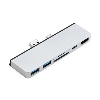 

Laptop Accessories Microsoft Converter HDMI4K Docking Station For Surface Pro 7 High Quality Aluminum Alloy