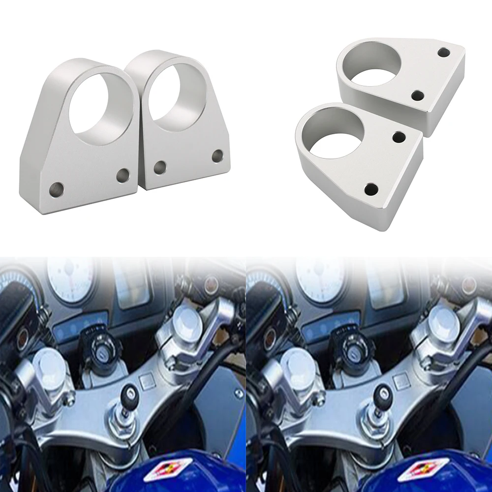 

Accessories CNC HandleBars Riser Handle VFR800 Bar Offset Handlebar Risers Bar Clamp Adapter for Honda VFR800 VFR 800 2014-2018