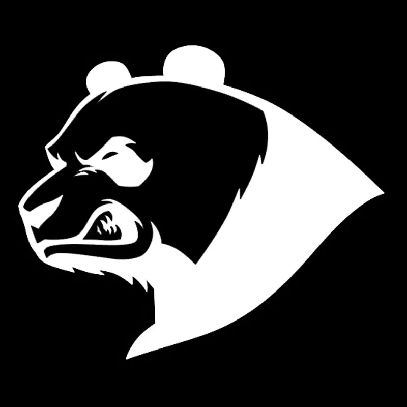 4173Angry Panda Эксклюзивный стиль креативная Боковая дверь резьба выдалбливается Водонепроницаемая Солнцезащитная мотоциклетная Автомобильная клейкая бумага