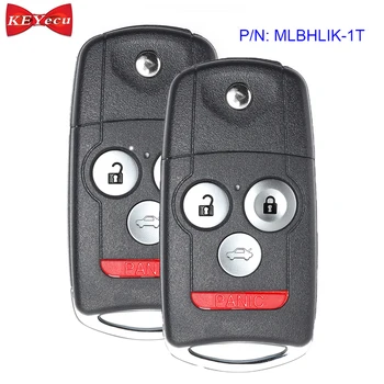 

KEYECU 2pcs for Acura TL TSX ZDX 2010 2011 2012 2013 Remote Car Key Fob 4 Button FCC ID: MLBHLIK-1T