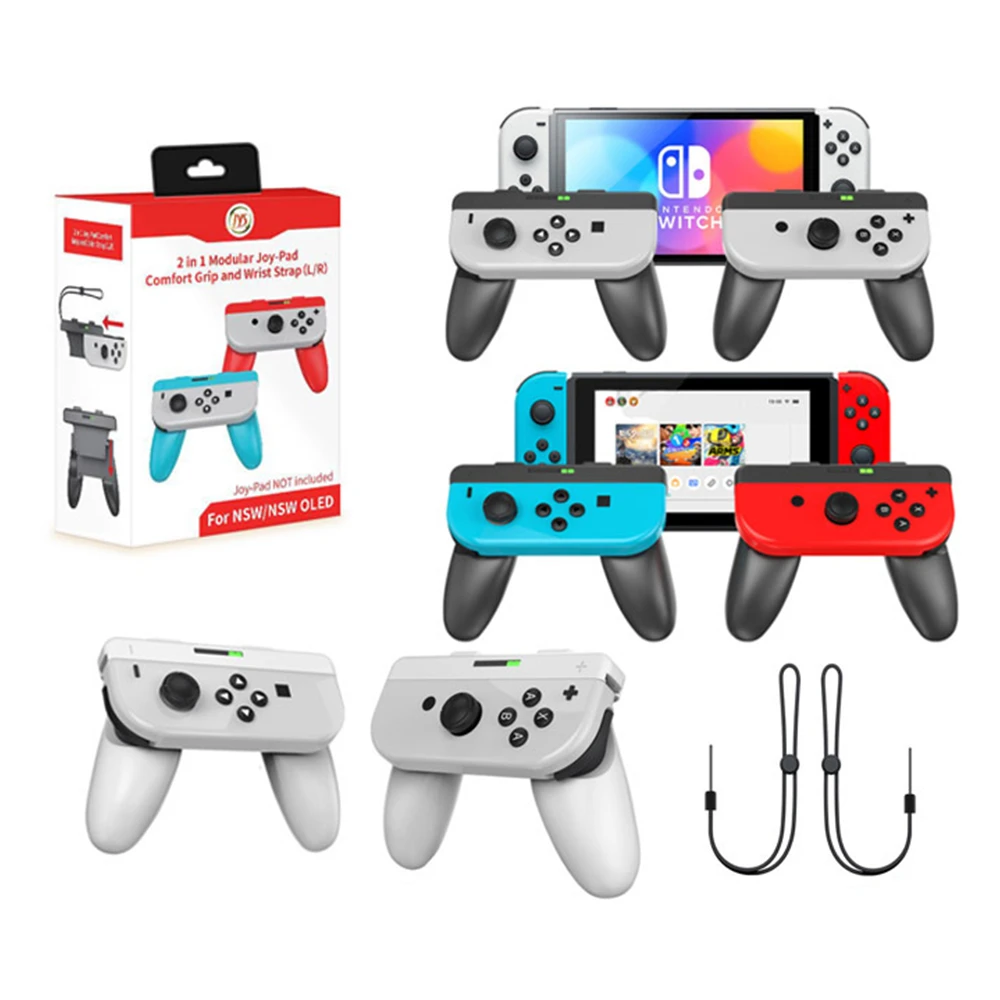 2PCS Joycon Bracket Stand Holder For Nintendo Switch/Nintendo Switch OLED JOY CON Controller Gamepad Hand Grip Strap Accessories