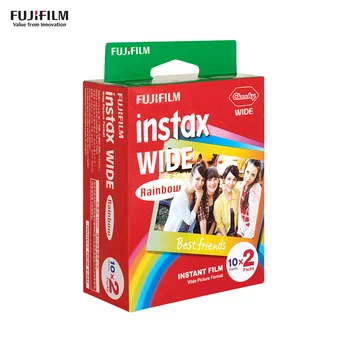

20-100 sheets Fujifilm instax mini 9 film White Colorful Edge for INSTAX WIDE300 Instant Camera