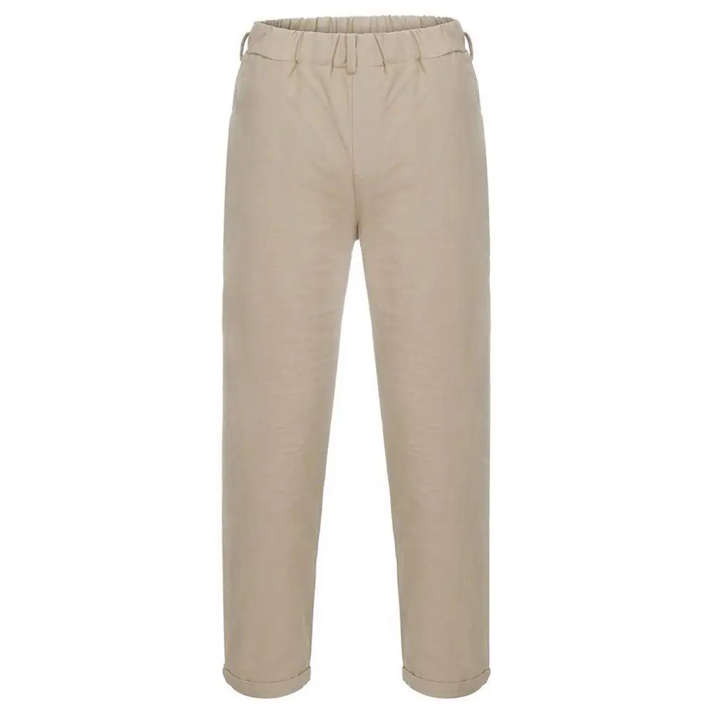 Брюки шаровары мужские летние из чистого хлопка и льна 2019| |