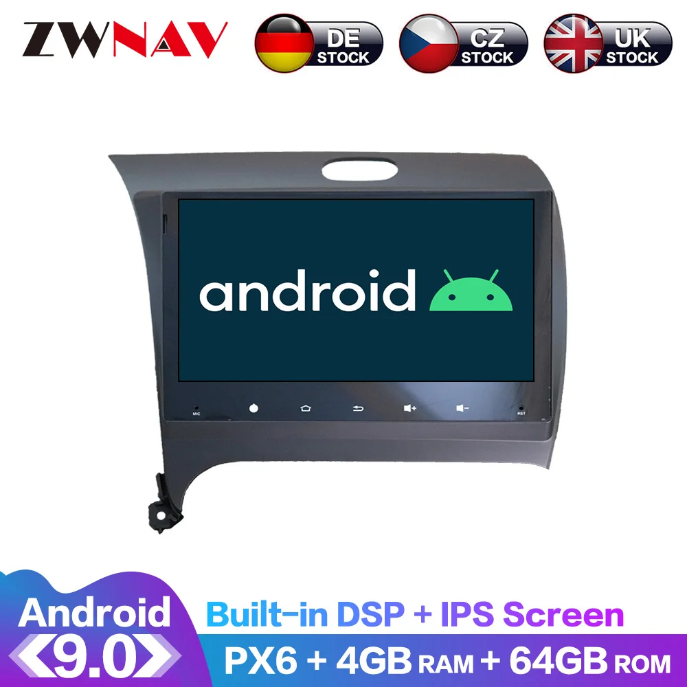 

Android 9.0 4+64G PX6 DSP Carplay Radio Car No DVD Player GPS navigation For Kia CERATO K3 FORTE 2013-2016 Head Unit Multimedia