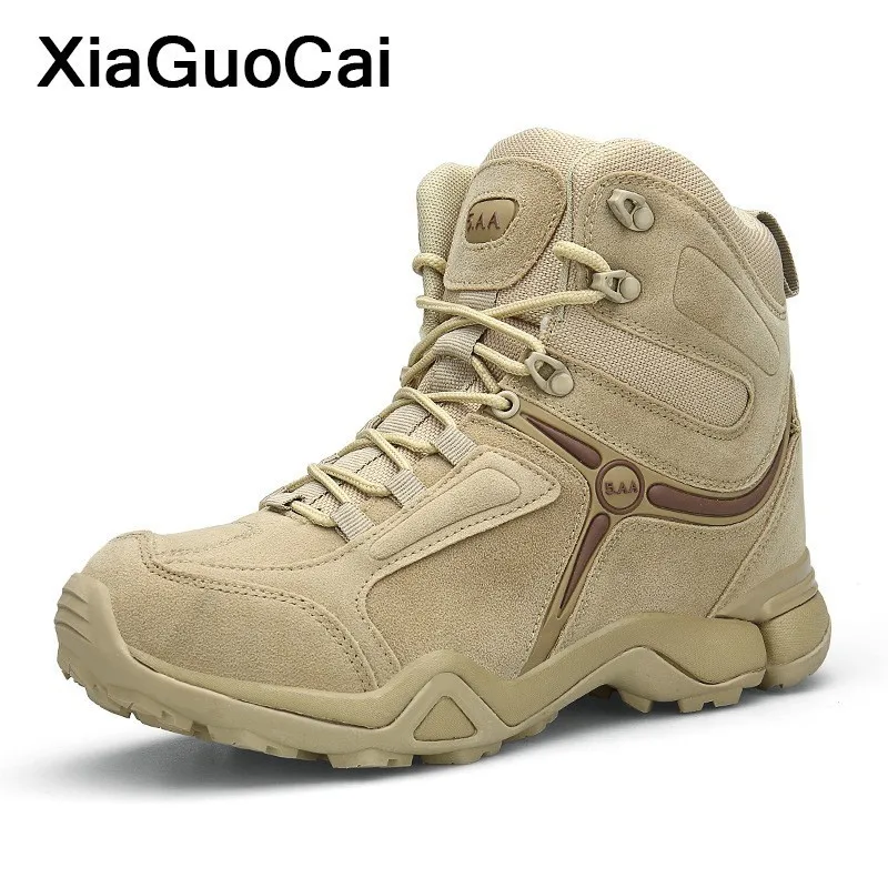 

2020 Autumn Winter Men Army Military Boots High Quality Man Tactical Ankle Boots Outdoor Male High Top Shoes Plus Size Footwear