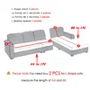 1pc Elastic Sofa Covers for Living Room Solid Color Spandex Sectional Corner Slipcovers Couch Cover L Shape Need Buy 2PCS Cover 3