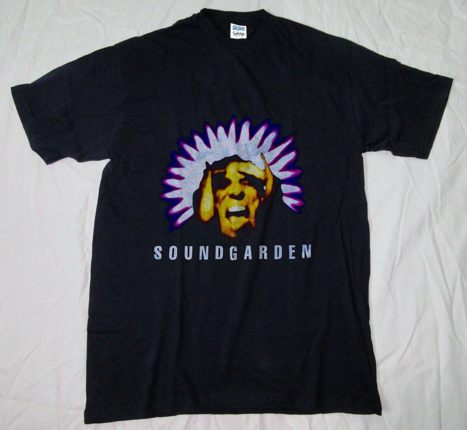 Lubang Sun T shirt Cetak Ulang Vintage 