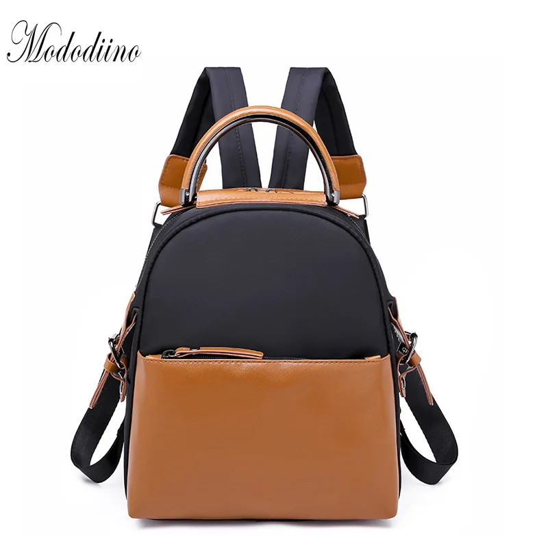 

Mododiino Mini Backpack Oxford Female Backpack School Bag For Teenage Girls Preppy Style Contrast Color Women Backpack DNV1167
