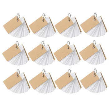

12 Pcs Memo Cards Durable Prime Sturdy High Quality Ring Notes Pads Vocabulary Cards Memo Cards for School Office