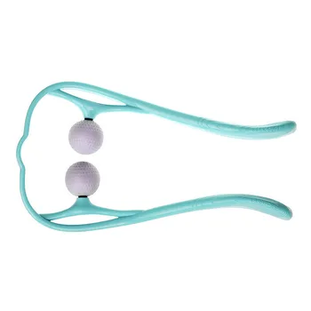 

Neck Massager Neck And Shoulder Double Trigger Point Roller Self Massage Tool Relieve Hand Pressure Deep Tissue Massager new