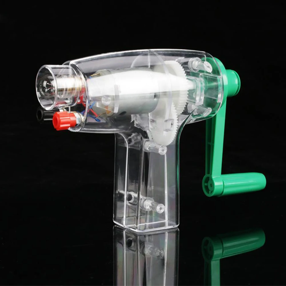 

Emergency Demonstration Electricity Generator Manual Hand Crank Teaching School Rotating Power Supply Mechanical Tool Students