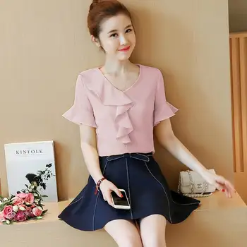 

T-shirt Women 2019 New Women White T Shirt summer Cotton T shirt turquoise