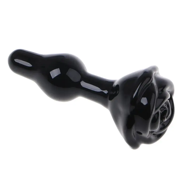 Crystal Glass Rose Anal Butt Plug Hypoallergenic Trainer Toy for Woman Men Couples Fetish Adult Sex Y51F | Красота и здоровье