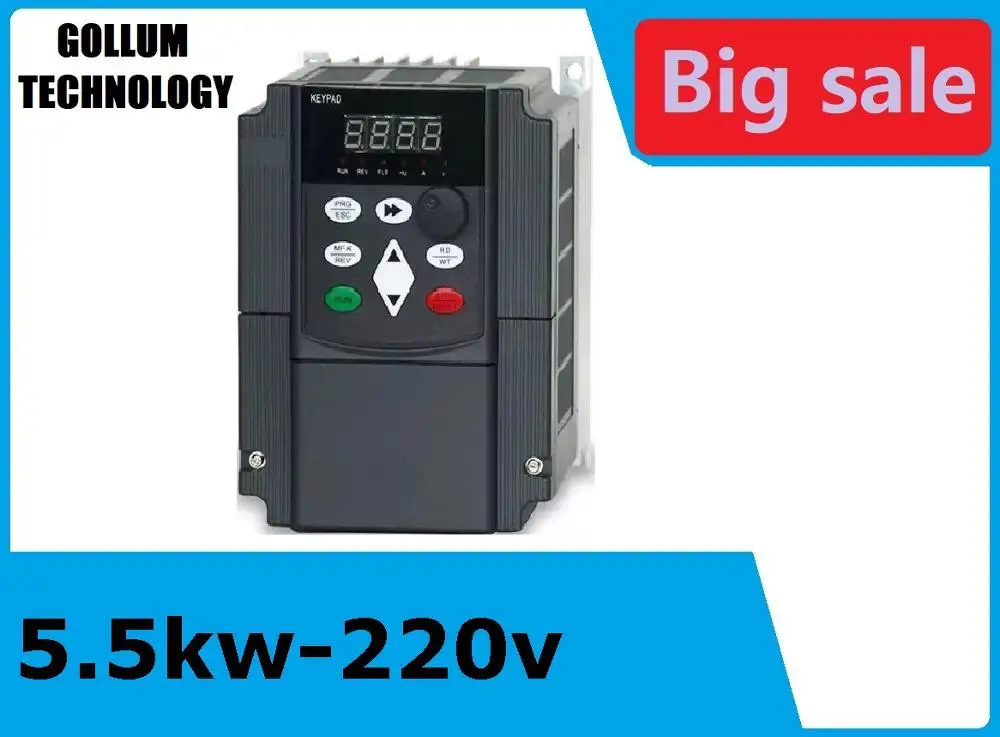 220v 5.5kw VFD Variable Frequency Drive Inverter / VFD1HP or 3HP Input Output CNC spindle Driver speed control | Обустройство дома