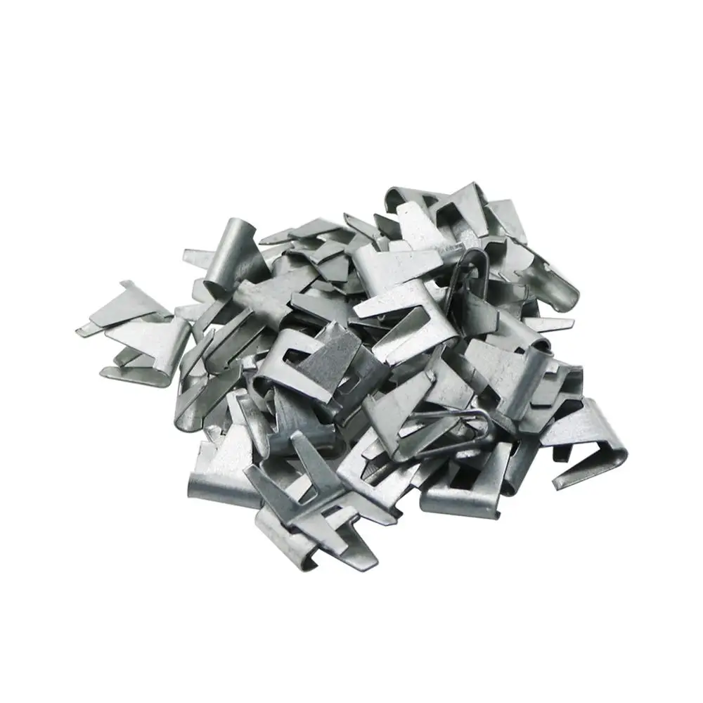 

200Pcs Cage Installation Card Buckle 12mm*11mm Large buckle Chicken Bird Cat Dog Animal Cage Installation Nails Cage Accessories