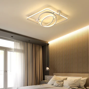 

Modern Led Ceiling Lights for Living Room Bedroom AC85-265V White Rectangle Aluminum Ceiling-mounted luminaire Home Fixtures