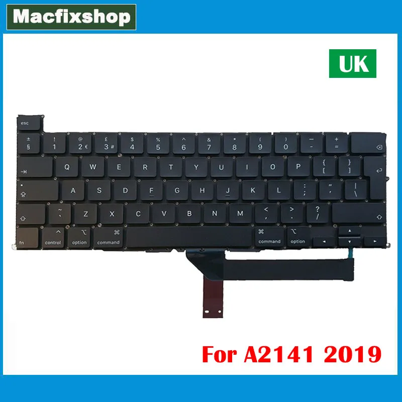 Nuova Tastiera Originale A2141 Uk Fine 2019 Anno Per Macbook Pro 16 Pollici Inglese Uk A2141 Sostituzione Tastiera Emc 3347 Testato