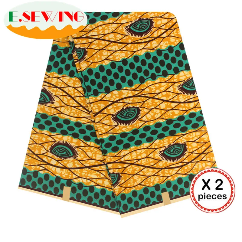 Африканская восковая ткань с принтом Анкара для шитья Анкара африканская ткань 12 ярдов нигерийская хлопковая ткань Гана для платья 81038