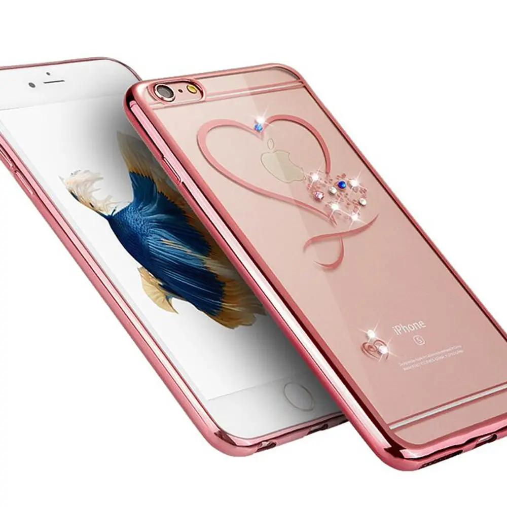 L-FADNUT чехол для iPhone 6, 6 S, 7, 8 Plus, X, Xr, Xs, Max, чехол s, милое сердце, Силиконовый противоударный мягкий ТПУ бампер, чехол для iPhone 5 5S se