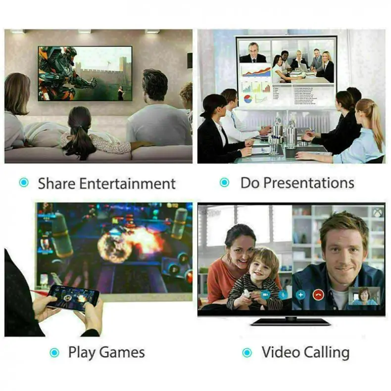 2 м/6.56Ft USB TypeC к HDMI HD tv AV ТВ кабель адаптер подходит для MacBook/samsung Galaxy S9/S10/Note 9