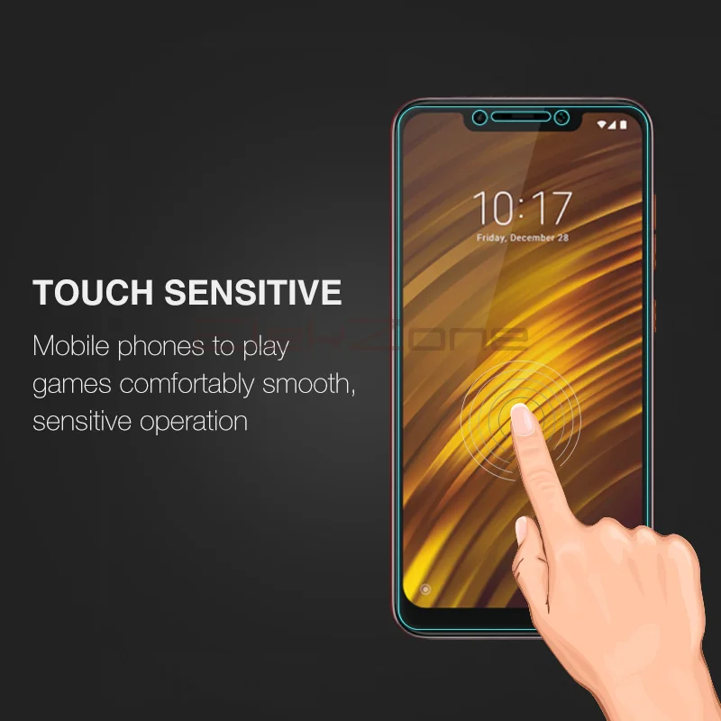 3 шт. закаленное стекло 9H с нанопокрытием для экрана телефона Xiaomi PocoPhone F1 защитная