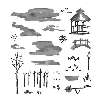 

2020 3D DIY New Layer Metal Cutting Dies and Scrapbooking For Paper Making Trees Embossing Frame Card Stamps Set