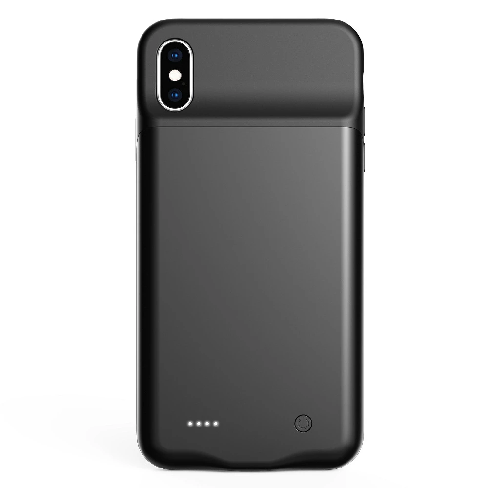 

4000MAH Battery Case For iPhone XR Silicone Shockproof Battery Charger Cases Slim PowerCase For iPhone Xs max
