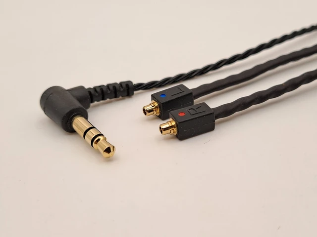 Black Silver Coated Audio Cable For Final E5000 E4000 A8000 B1 B2