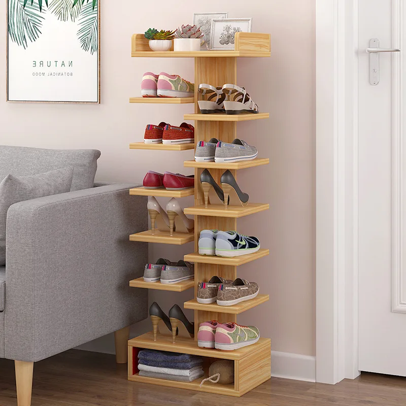

Wholesale Shoe Rack Household Economical Dustproof Shoe Multilayer Province Space Doorway Shoe Rack Sub-Large Capacity Storage S