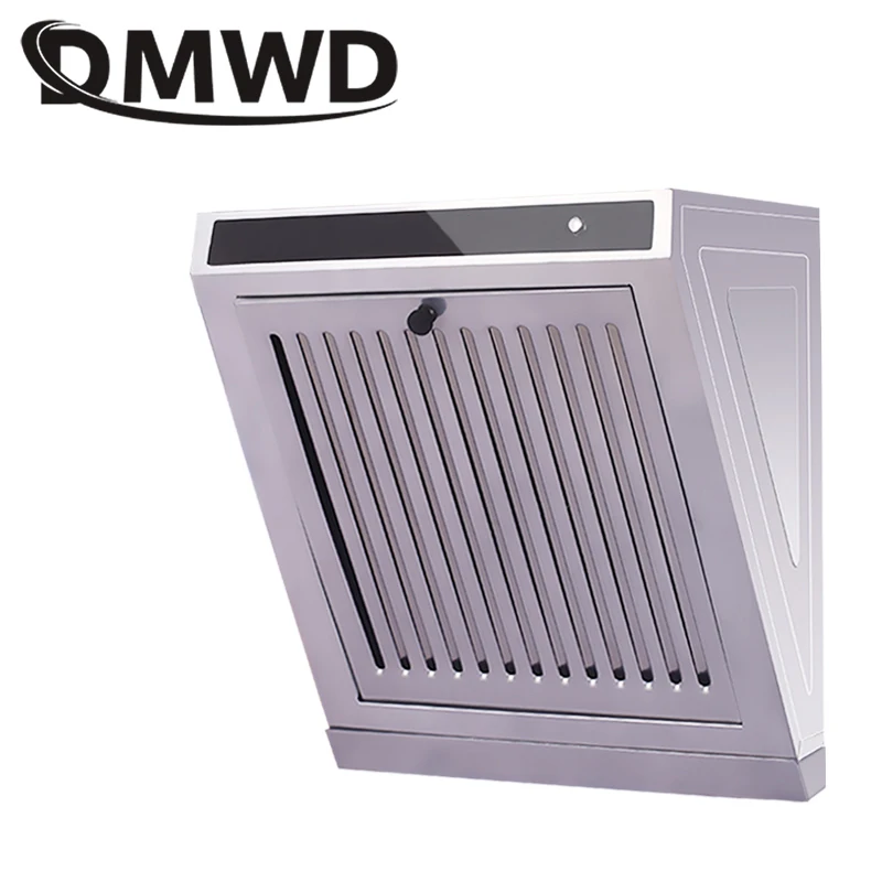 DMWD Mini Side Suction Range Hood Kitchen Oil Smoke Exhauster Cleaner Ventilator Cooker Hoods Exhaust Fan Lampblack Machine EU