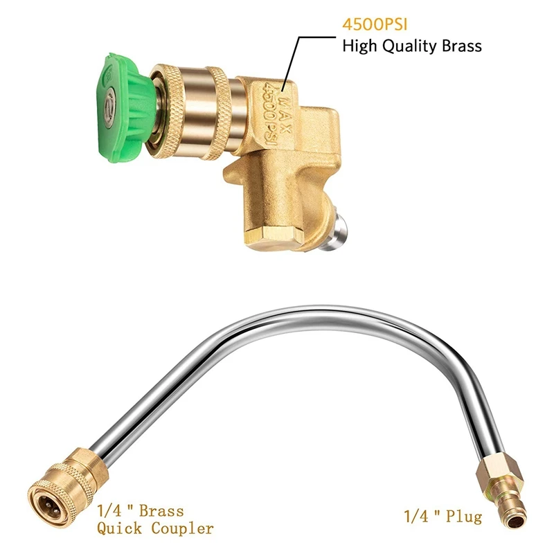 Набор насадок для мойки под давлением, БЫСТРОРАЗЪЕМНАЯ Соединительная муфта с 5 углами вращения, распылитель для мыла и краску