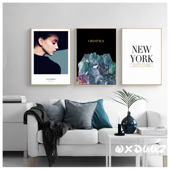 

Modern art design style nordic style simple decorative beauty crystal pattern poster hight quality canvas painting No Frame o175