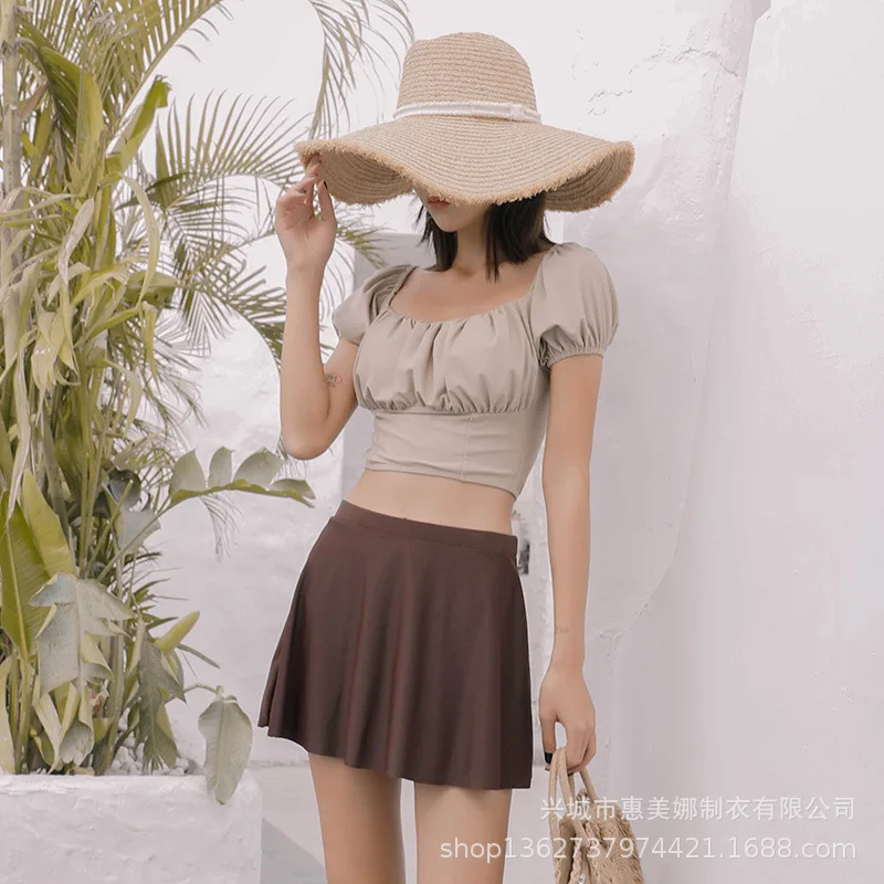 

2020 New Style Skirt Three-piece Set Two-piece Swimsuits Swimwear Women's
