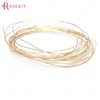 5 Meters 0.4MM 0.5MM 0.6MM 0.7MM 0.8MM 24K Gold Color Brass Make Shape Metal Wire High Quality Jewelry Accessories ► Photo 3/6