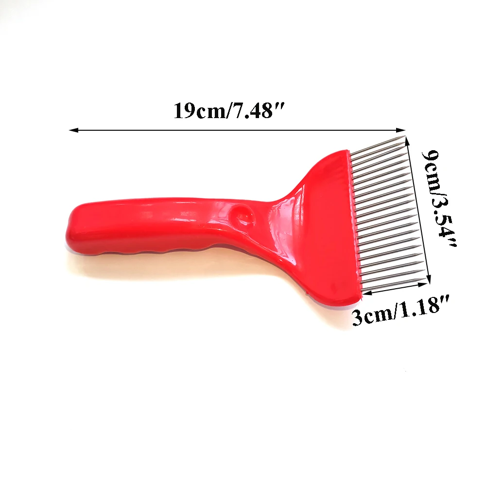 Beekeeping Tools Beekeeping Accessories Beekeeping Knife 1PCS Beekeeping Honey Collect Tools Bee Scraper Cut Knife Hive Uncapping Cutter Fork Stainless Steel Needle Plastic Handle