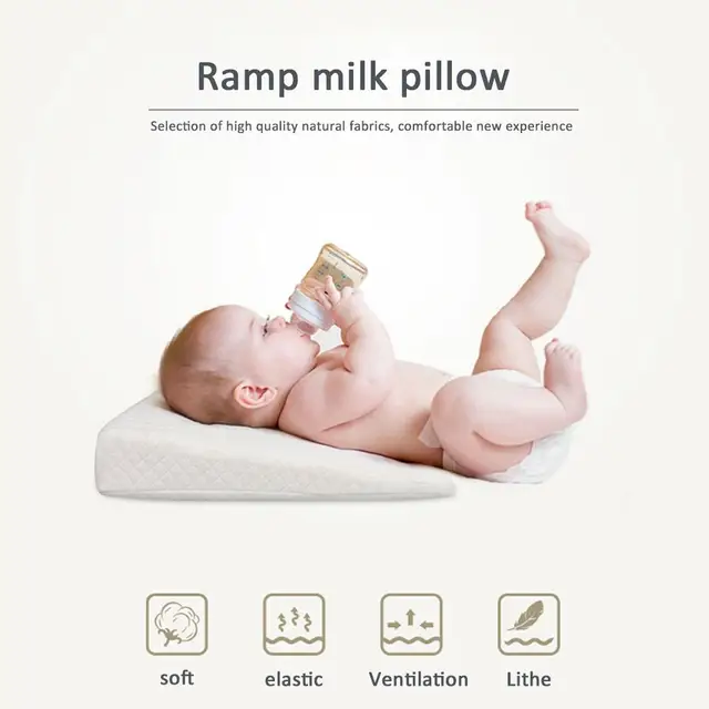 Coussin De Resilience En Mousse A Memoire De Forme Oreiller De Sommeil Pour Bebe Anti Crachat De Lait Amovible En Pente Oreiller Anti Reflux Pour Bebe Aliexpress