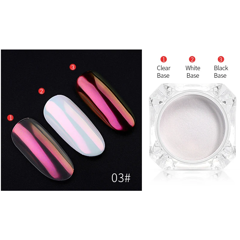 Color 3 PinPai 0,3 г/банка для зеркальных ногтей Единорог Блестящий Порошок для УФ-геля Хамелеон пылезащитный пигмент для ногтей Блестящий Маникюр Инструменты для украшения - Цвет: Color 3