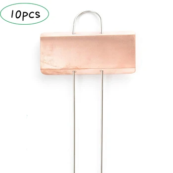 

10PCS Reusable Metal Plant Flower Labels Markers Garden Tags Decor Tools Succulent Seedings Tags Gardening Labels Stake