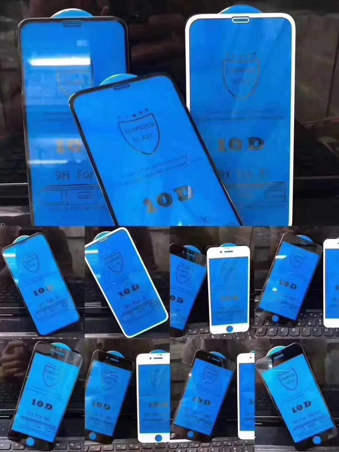 Sinzean 1000 шт для IPHONE 11 Pro Max 5D/9D/10D закаленное стекло с закругленными краями для iPhone XS MAX/678 Plus 20D/111D защита экрана