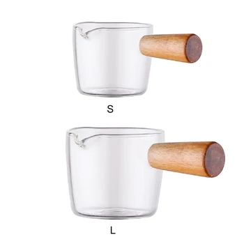 

Multi-functional Taste Dish Coffee Mini Milk Pan Glass Sauce Vinegar Plate Gravy Boats With Handle Hot