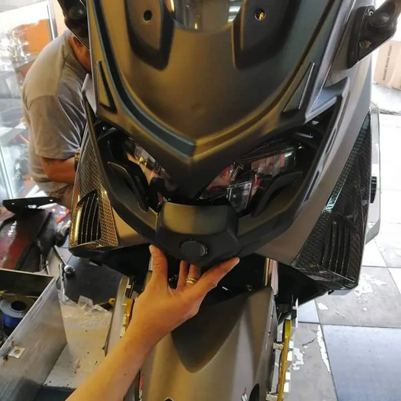 Modified Motorcycle nmax mask cover nmax155 front lamp mask cover cap panel shade for yamaha nmax155 nmax125