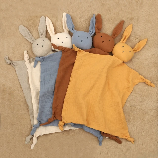 Baby Saliva Towel Soft Newborn Baby Soothe Appease Towel Infant Cute Bunny Sleeping Dolls Toy Plush Comforting Toy Baby Towel 1
